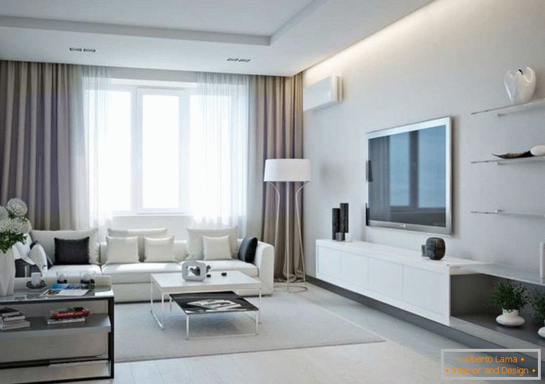 Чорно біла вітальня - 55 фото незвичайних рішень дизайну