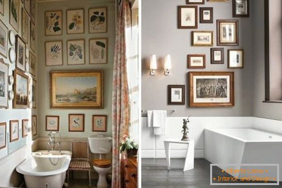 Картини як прикраси для ванної кімнати