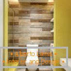 Жовто-коричневі тони в дизайні ванної кімнати