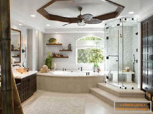 дизайн великої ванної кімнати в приватному будинку, фото 10