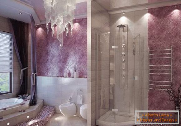 дизайн ванної кімнати великої площі, фото 22