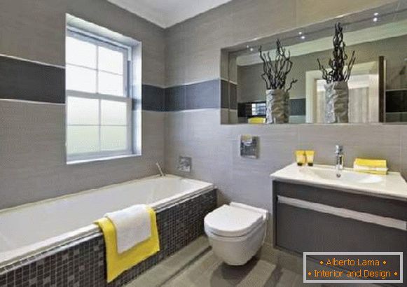 дизайн великої ванної кімнати з вікном, фото 50
