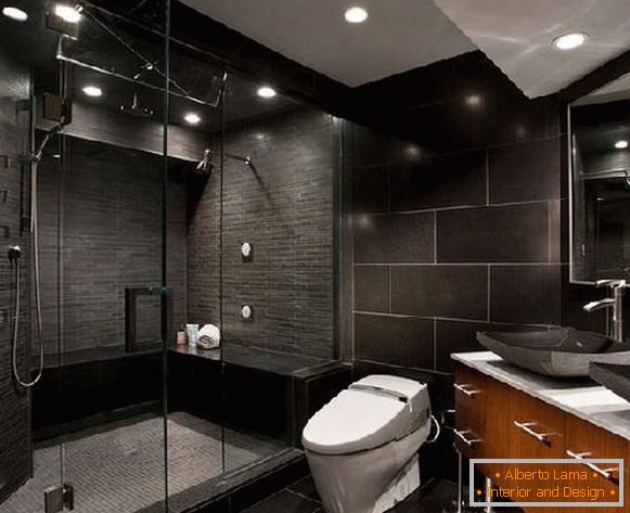 дизайн великої ванної кімнати з душовою, фото 6
