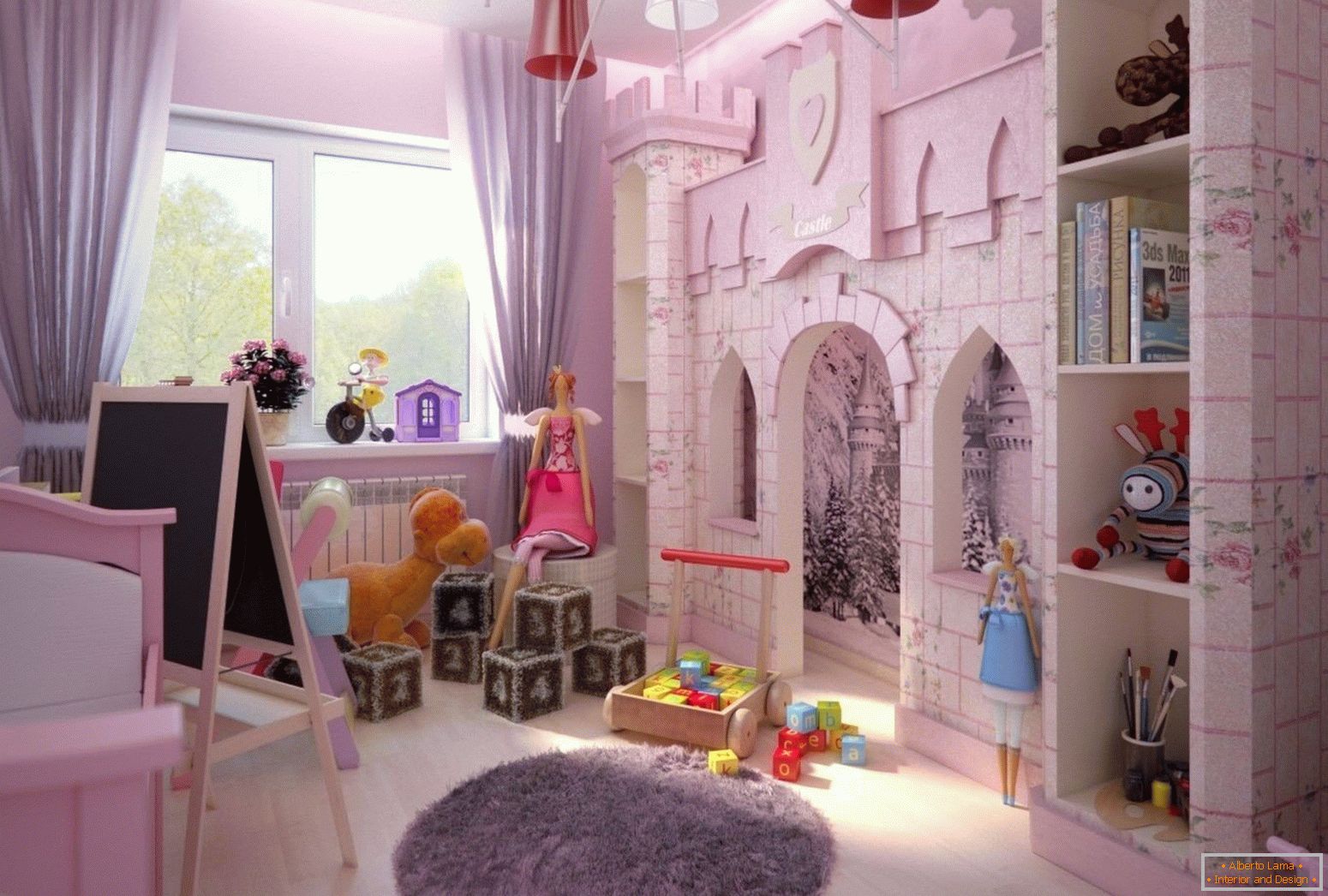 Замок в інтер'єрі дитячої