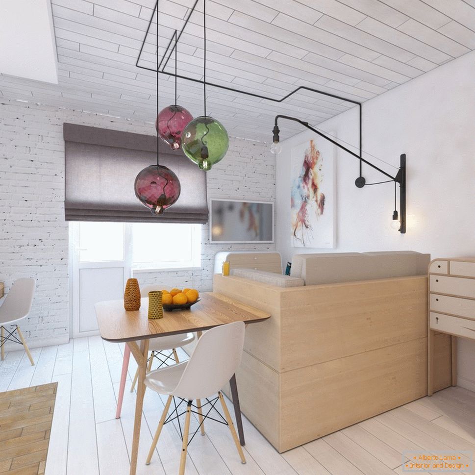 Дизайн інтер'єру маленької квартири з яскравими акцентами - фото 3