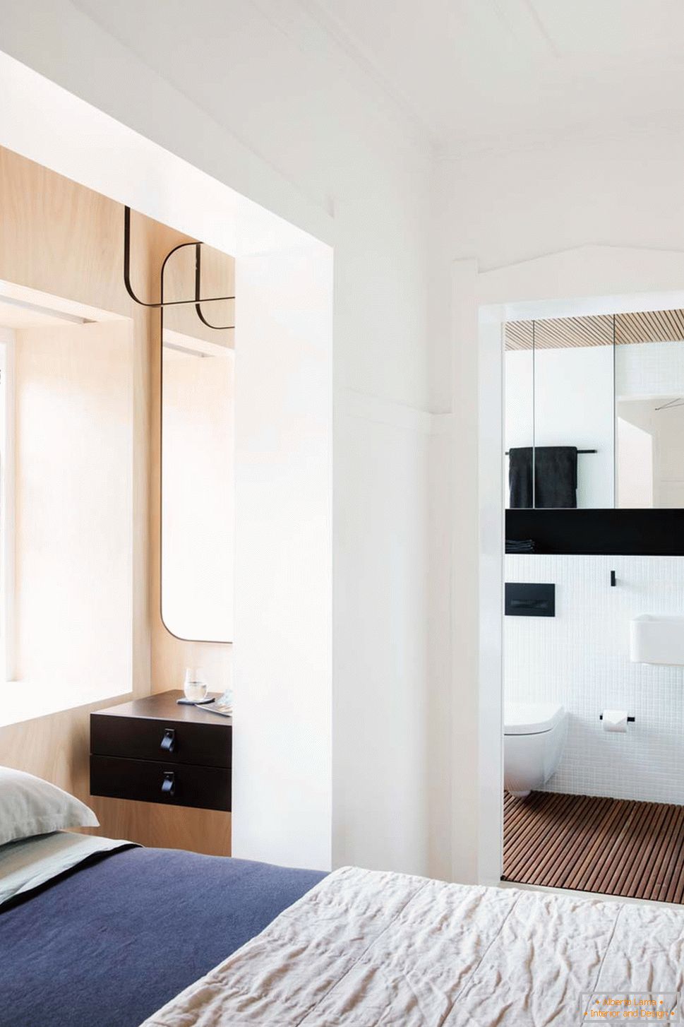 Дизайн інтер'єру маленької квартири в Сіднеї - вид на санузел