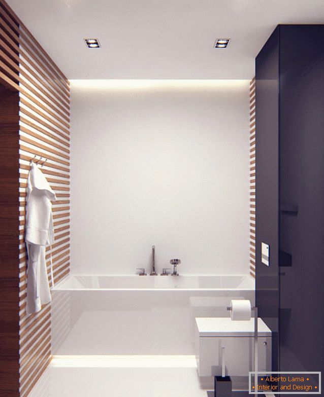 Чудовий дизайн інтер'єру маленької ванни
