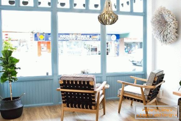 Дизайн кафе в деревенском стиле - Highlands Merchant на фото