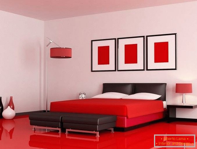 дизайн червоною спальні, фото 25