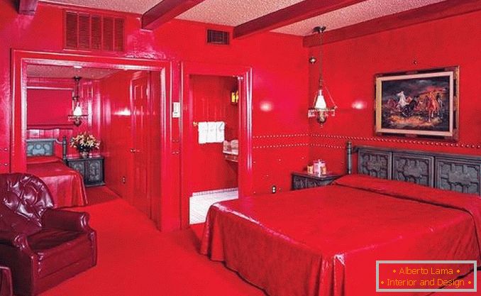 дизайн червоною спальні, фото 28