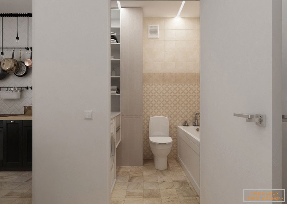 Дизайн ванної кімнати в світлих тонах