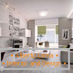 Дизайн квартири в біло-сірих тонах