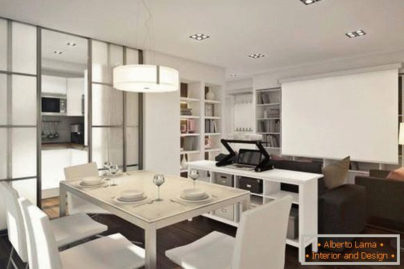 Комфортний дизайн 1 кімнатної квартири 45 кв м