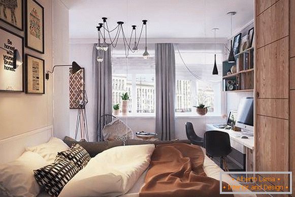 Кращі варіанти дизайну однокімнатної квартири 40 кв м
