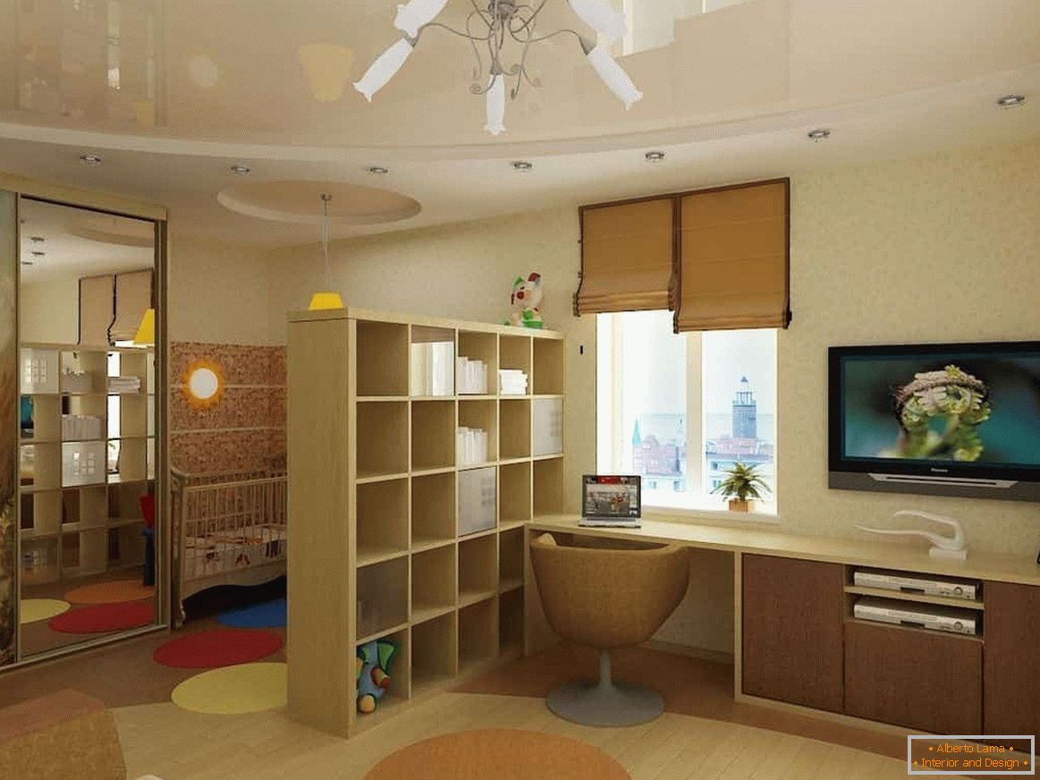 Дизайн кімнати для молодих батьків з малюком