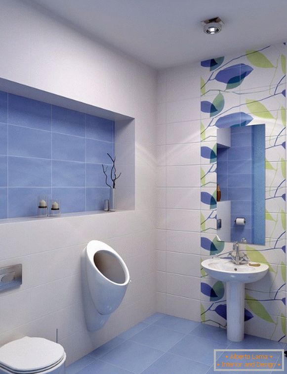 Дизайн плитки в туалете, фото 1