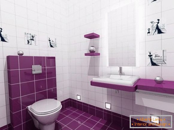 Дизайн плитки в туалете, фото 12