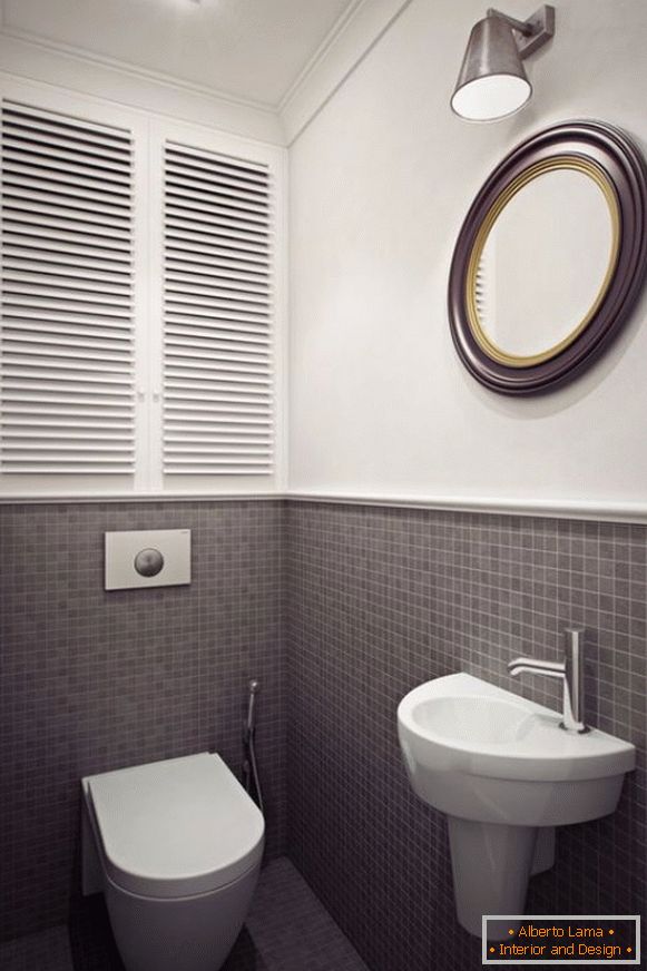 Плитка в маленький туалет дизайн фото 11