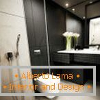Дизайн ванної в чорному кольорі