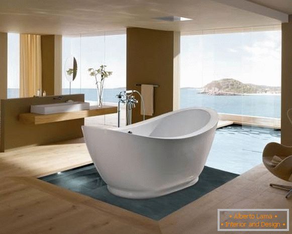 Дизайн ванної кімнати з відокремленої ванній