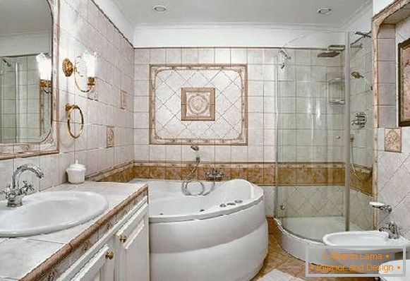 дизайн ванної кімнати поєднаної з туалетом, фото 30