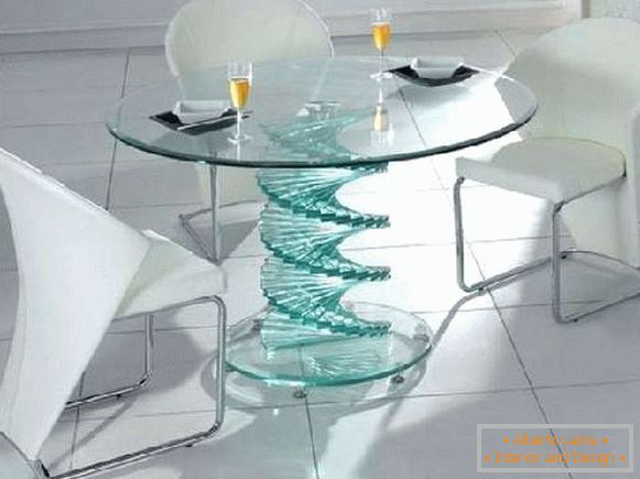 дизайнерські столи зі скла, фото 9