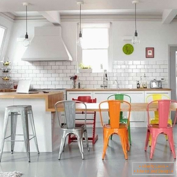 дизайнерські пластикові стільці для кухні, фото 13