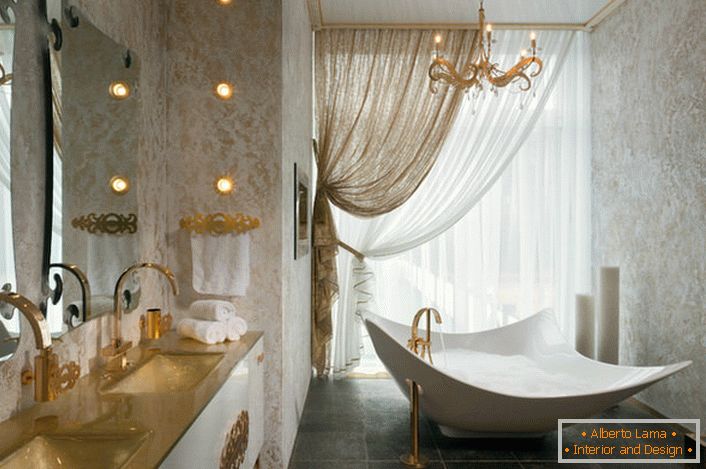 Дизайнерський проект для ванної кімнати в стилі модерн для квартири знаменитості Нью-Йорка. 