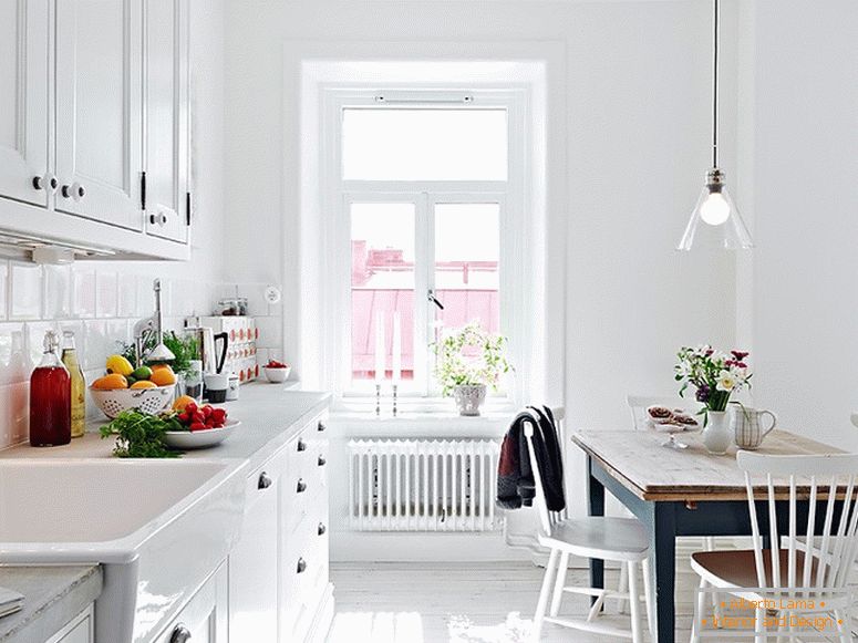 Інтер'єр сучасної кухні квартири в Швеції