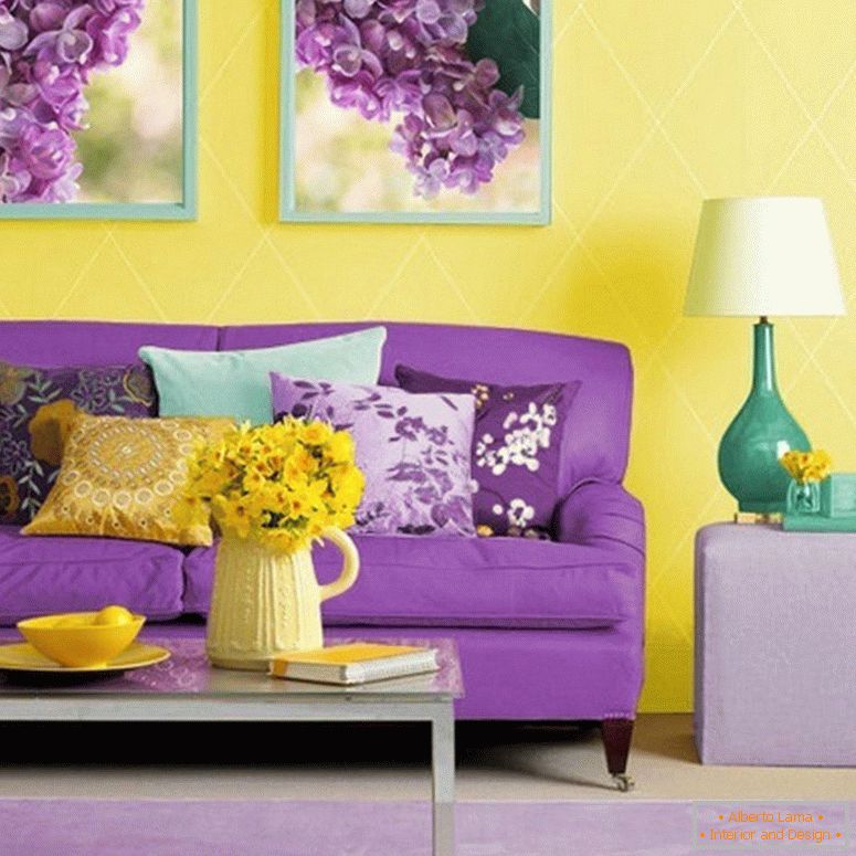Ідеальне поєднання фіолетовий і жовтий