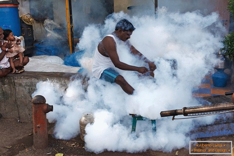 Чоловік в диму, Індія