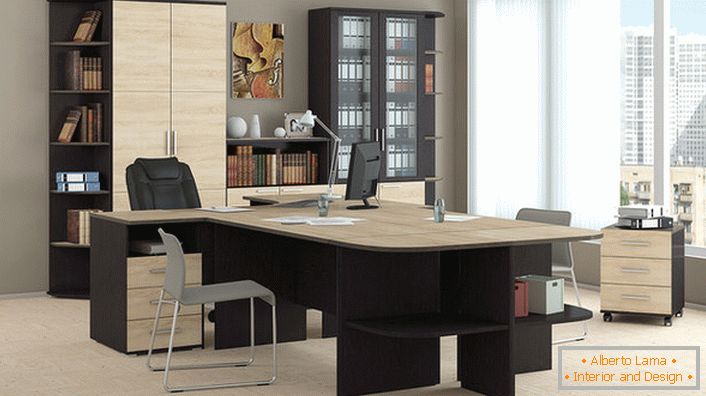 Корпусні меблі - простота, скромність, функціональність і практичність в офісі.