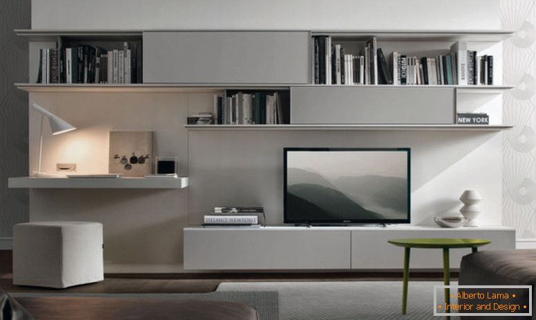 декор-сучасний-яскравий-телевізор-стіни-одиниці-дизайн-і-зелений-стілець-біля темно-сірого-диванів-над яскравим килимом із житлової кімнати-тв-стін-підрозділів- для-living-room-wall-units-for-living-rooms