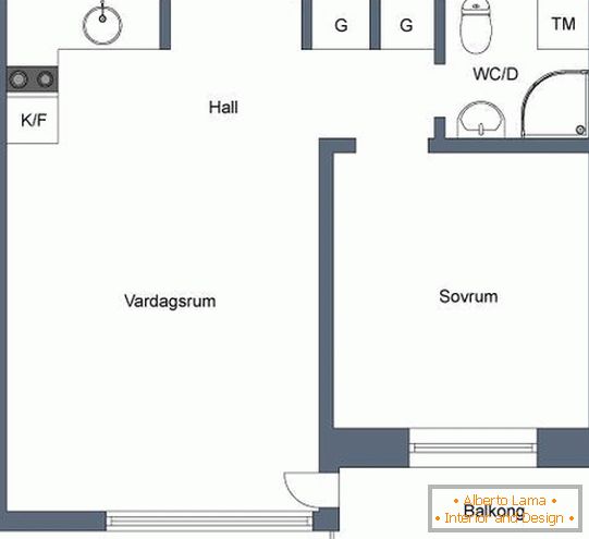 Реальний план маленької квартири