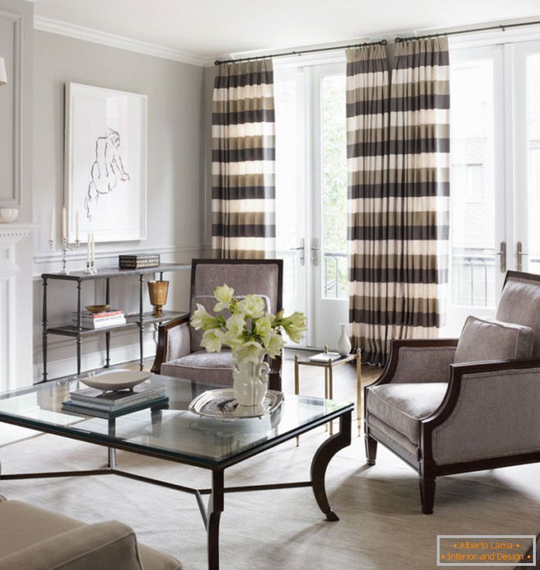 glamorous-curtains-for-french-doors-trend-chicago-traditional-Вітальня-image-ideas-with-area-rug-artwork-балкон-baseboards-chairs-coffee-table-crown-molding-drapes-fireplace-mantel-floral