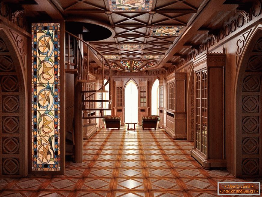 Підлога в готическом стиле