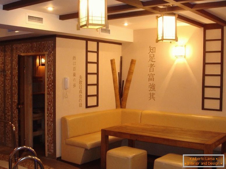 Кімната відпочинку в лазні в японському стилі