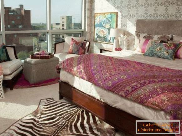 Індійський стиль в інтер'єрі спальні - добірка фото