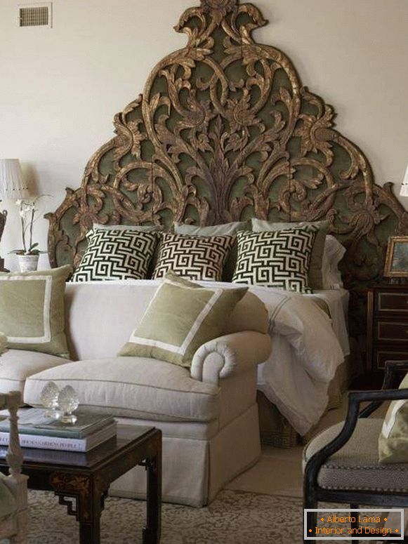 Сучасний індійський стиль в інтер'єрі спальні