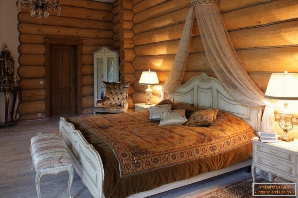 Спальня в дерев'яному будинку
