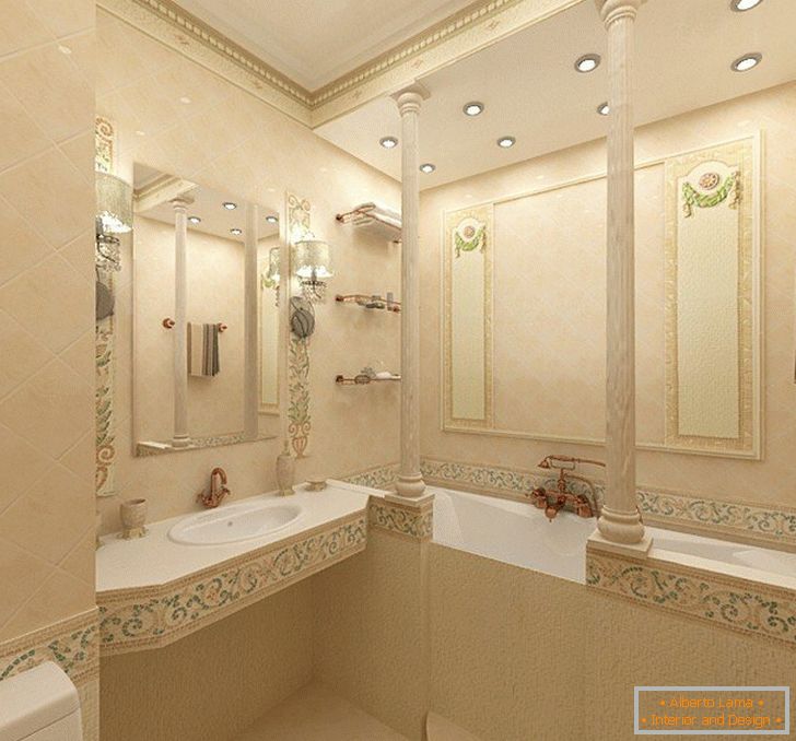 Ванна кімната оброблена керамічною плиткою