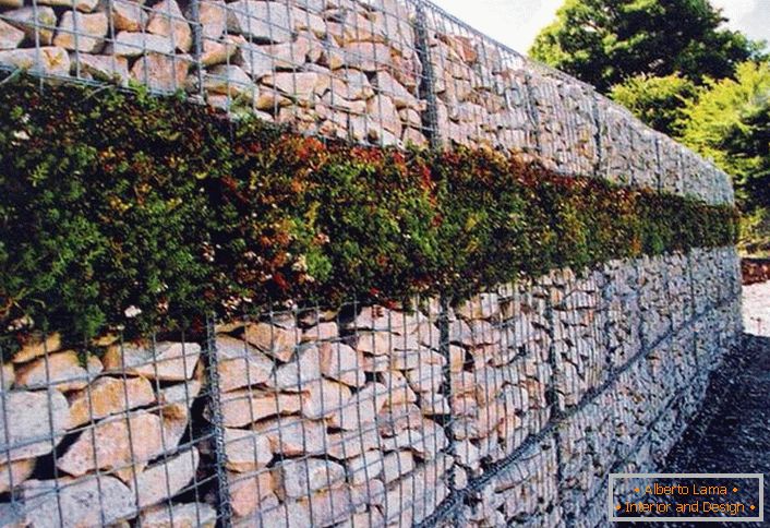 Стіни з габіонів
