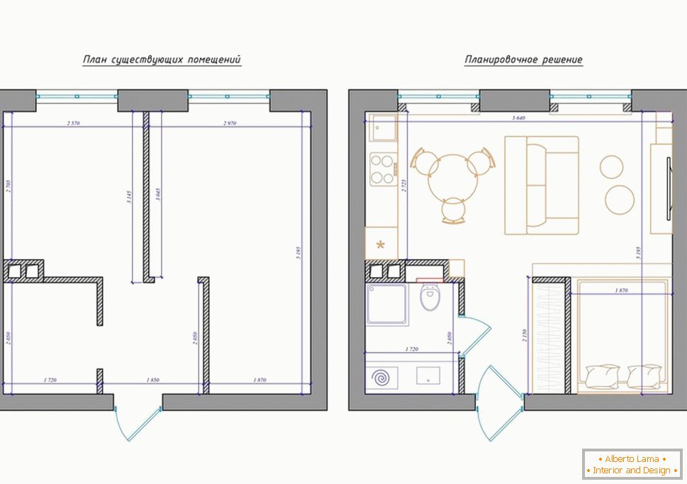 Планування невеликої квартири