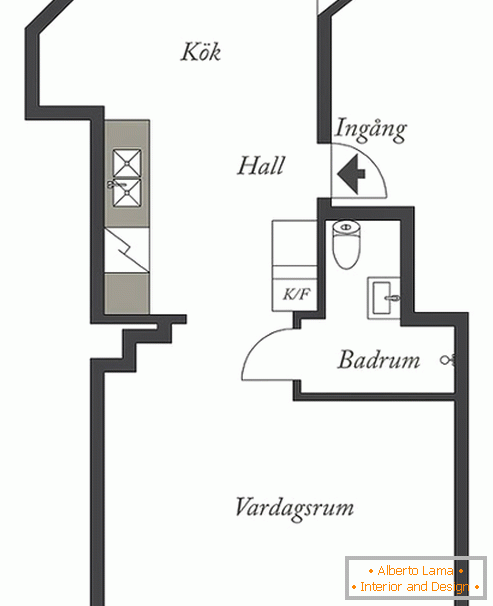 Планування невеликої квартири для дівчини