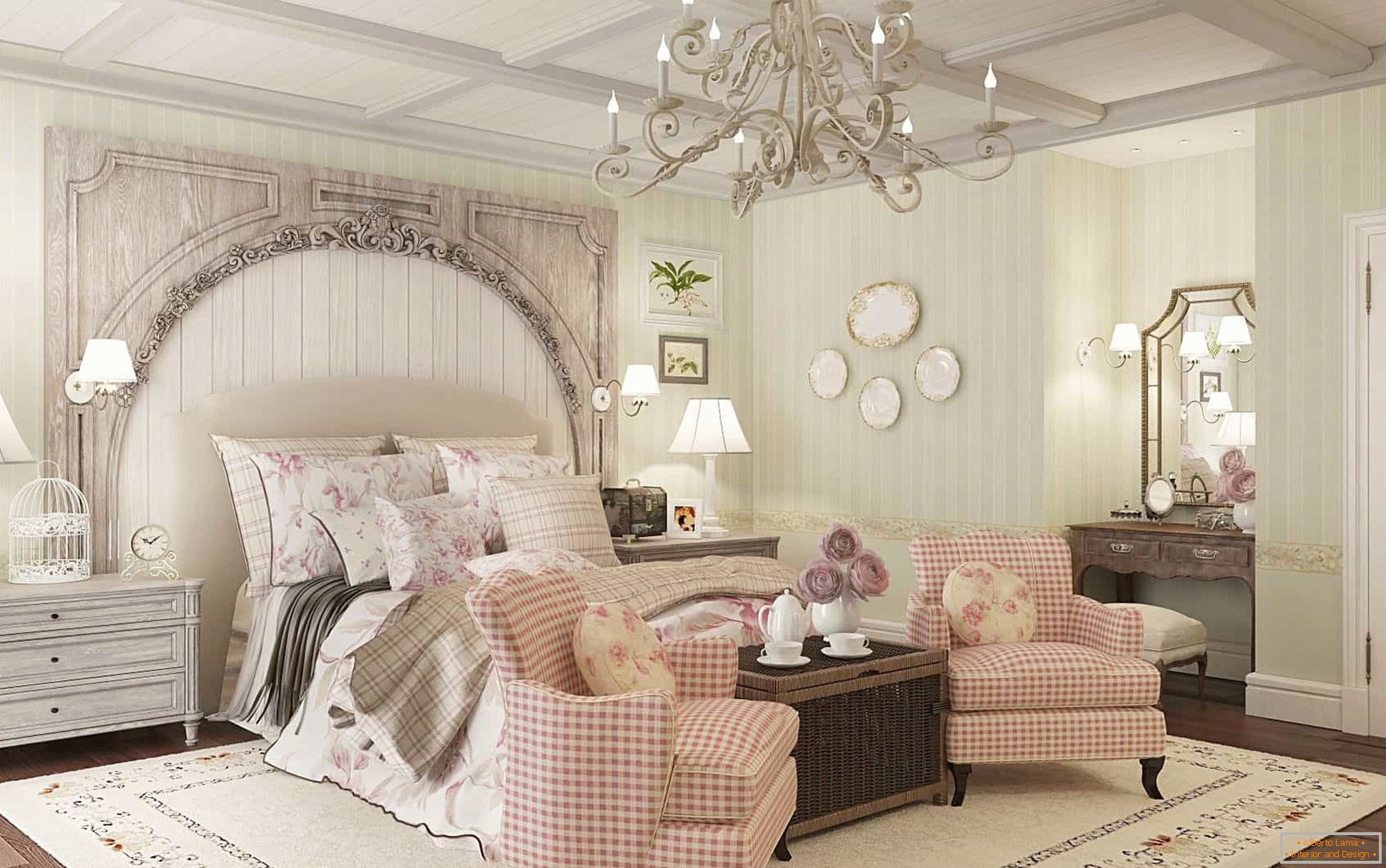 Романтична спальня в стилі прованс