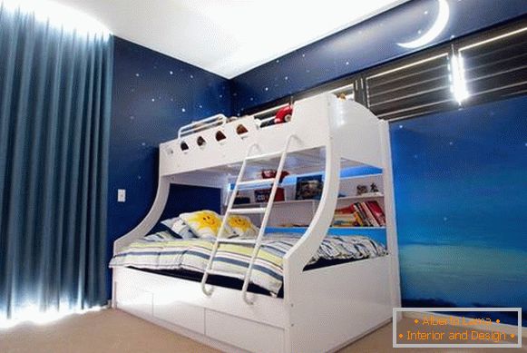 Двох'ярусне ліжко юних космонавтів