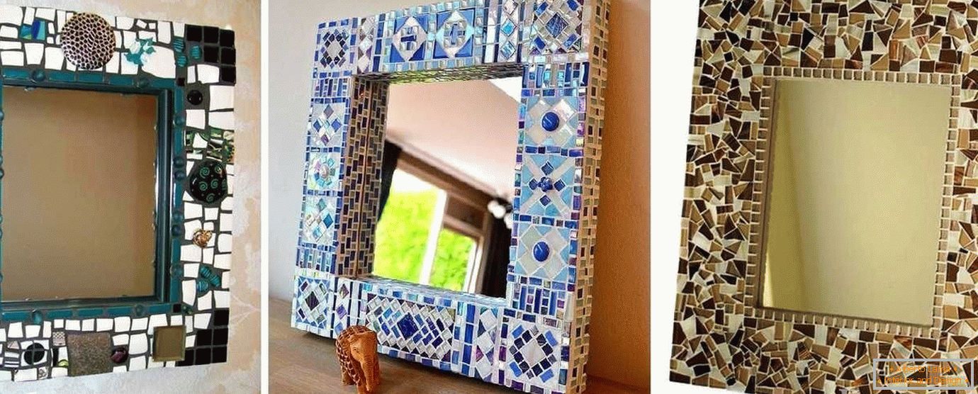 Рамки для дзеркала з мозаїки