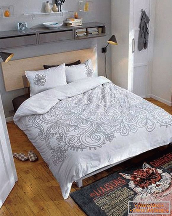 Оригінальний і простий дизайн спальні