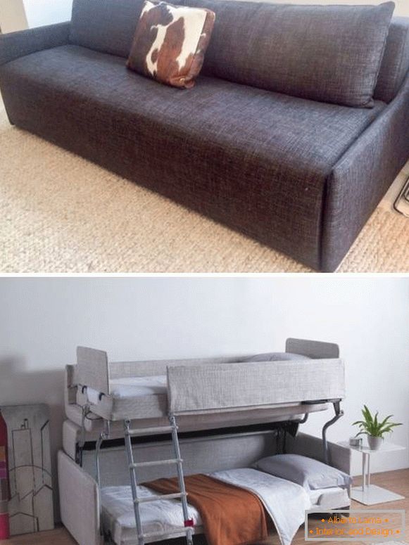 Розумна меблі диван трансформер для дитячої кімнати
