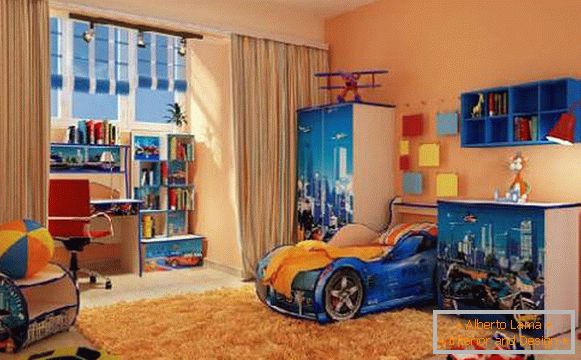 меблі в дитячу кімнату для хлопчика машинки, фото 9